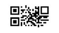 Classic Black QR Code Digital Barcode, vector design Generative AI Royalty Free Stock Photo