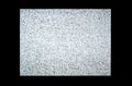 Classic black white blank modern LCD TV screen static noise, no signal, interrupted broadcast, nothing on screen. Rectangle