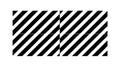 Classic Black and White Diagonal Stripes Pattern Design, vector design Generative AI Royalty Free Stock Photo