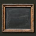 Classic blackboard wooden frame, timeless simplicity for educational settings Royalty Free Stock Photo