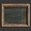 Classic blackboard wooden frame, timeless simplicity for educational settings Royalty Free Stock Photo