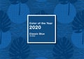 Classic Blue abstract background. Color of the year 2020.