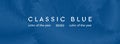 Classic blue abstract fluffy fur waves banner design