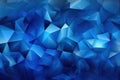 Classic Blue Abstract trianglify.illustration. Ai generative