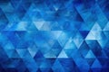 Classic Blue Abstract trianglify.illustration. Ai generative