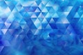 Classic Blue Abstract trianglify.illustration. Ai generative