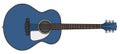 The classic blue accoustic guitar