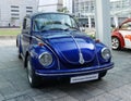 Classic Blue Beetle Car Volkswagen Royalty Free Stock Photo