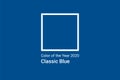 Classic Blue. Color of the 2020 year.