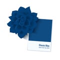 Classic Blue Color of the Year 2020 vector illustration