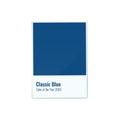 Classic Blue Color of the Year 2020 vector illustration