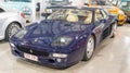 Classic blue sports car Ferrari 512 TR Royalty Free Stock Photo