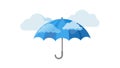 Classic Blue Umbrella under a Cloud Vector, vector design Generative AI Royalty Free Stock Photo