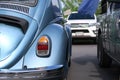 A classic, blue Volkswagen Beetle car Royalty Free Stock Photo