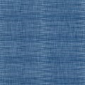 Classic blue woven stripe masculine shirt fabric texture. Navy space dyed marled melange background. Seamless simple Royalty Free Stock Photo