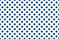 Classic blue of the year 2020 repeat polka dot pattern on the white background Royalty Free Stock Photo