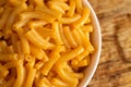 Classic Boxed Mac and Cheese in a Bowl Royalty Free Stock Photo