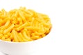 Classic Boxed Mac and Cheese in a Bowl Royalty Free Stock Photo