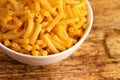 Classic Boxed Mac and Cheese in a Bowl Royalty Free Stock Photo