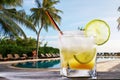 Classic Brazilian cocktail of caipirinha Royalty Free Stock Photo