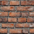 Classic brick wall texture displaying the timeless charm of red bricks arranged in a sturdy and durable formation Royalty Free Stock Photo