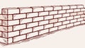 Classic Brick Wall Texture, Versatile Architectural Background, vector design Generative AI Royalty Free Stock Photo