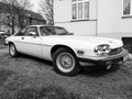 Classic British car Jaguar XJS coupe two doors car parked