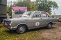 Classic British car Vauxhall in grey