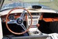 Classic british roadster interior Royalty Free Stock Photo