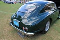 Classic british sports car rear view