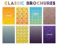 Classic Brochures. Alive geometric patterns.