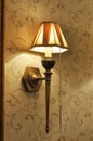 Classic bronze wall lamp Royalty Free Stock Photo