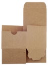 Classic Brown Box Unassembled Royalty Free Stock Photo