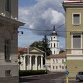 Classic building, Simonas Daukantas Square,Vilnius, Vilnius County, Lithuania, Baltic states, Europe Royalty Free Stock Photo