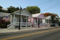 The classic bungalows in City of Key West, Florida Royalty Free Stock Photo