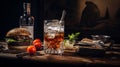 Vodka Tonic With Hamburger A Captivating Oud Bruin Photo