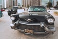 Classic Cadillac automobile displayed in Abu Dhabi, UAE | American sports car | vintage style and design