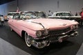 A classic Cadillac car from the De Ville model was made in 1959.