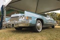 A classic Cadillac Eldorado 1974 on display at a vintage car fair show in the city of Londrina, Brazil.