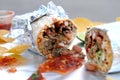 Classic California-style Burrito Wrapped in Foil