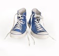 Classic canvas blue shoe and laces