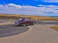Classic car at battle of the little bighorn national monument MT