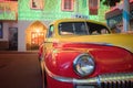 Classic Car Closeup In the 1970`s Royalty Free Stock Photo