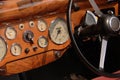 Classic car dashboard Royalty Free Stock Photo