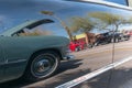 Classic car show and shine reflection Royalty Free Stock Photo