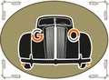 classic car front view vector