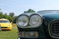 Classic car headlamps Royalty Free Stock Photo