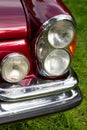 Classic car headlight Royalty Free Stock Photo