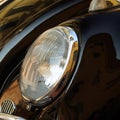 Classic car headlight Royalty Free Stock Photo