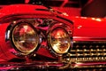 A classic car headlights